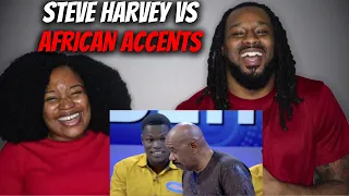 STEVE HARVEY VS AFRICAN ACCENTS | Family Feud Africa | The Demouchets REACT Africa