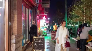 Walking tour in Valiasr street, the Longest street in Tehran 2022 4k UHD 60fps