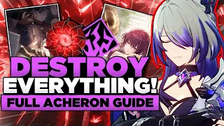 ULTIMATE Acheron Guide! Best builds, debuffers, light cones, relics, and teams! Honkai Star Rail