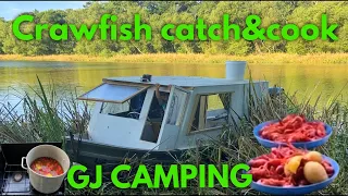 SMALL BOAT CAMPING CATCH&COOK CRAWFISH 2 NIGHT ADVENTURE