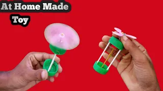 How To Make Simple Flying Toy At Home Made||| Easy Create