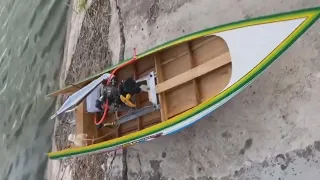 RC Longtail boat racer reaches speeds of 100kmh on modified craft