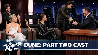 Jimmy Kimmel Interviews Timothée Chalamet, Zendaya, Austin Butler & Florence Pugh