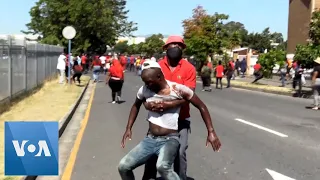 South African Police Clash With Anti-Racism Protesters