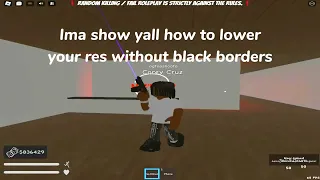 How to use stretched resolution + How to remove black borders when using it | Roblox South Bronx