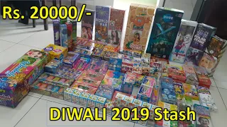 Diwali  2019 Stash | Biggest Stash | Sony | Standard | Supreme Fireworks | Rs.20000