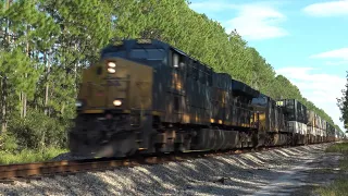 70 MPH!!! CSX 3263 leads I026-25 through Fort Mudge @ track speed!!