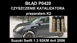 Błąd P0420 i czyszczenie katalizatora preparatem K2 DPF Cleaner [2024]