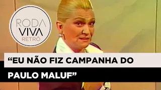 Hebe Camargo responde sobre apoio à Paulo Maluf | 1987