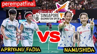 singapore open 2024 : apry/fadia [ina] vs nami/shida | QUARTERFINAL | #badminton