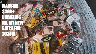 MASSIVE Unboxing Of ALL My New Baits For 2024!!! ($500+)