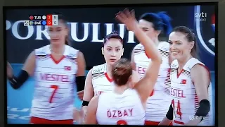 Volleyball Sweden - Turkey  Set 3