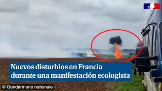 Nuevos disturbios en Francia durante una manifestación ecologista