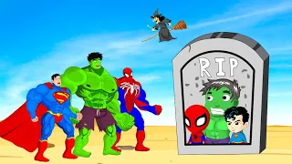 Rescue SUPERHEROES Baby HULK & SPIDERMAN, SUPERMAN vs The Evil WITCH: Returning from the Dead SECRET