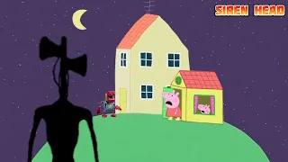 Peppa Pig Siren Head Attack 5 | Last Night for Peppa's Family