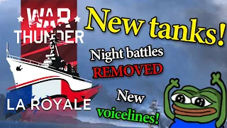War Thunder La Royale Update new ground vehicles AND other changes