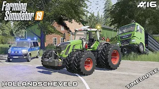 Pulling CONTRACTOR out of DITCH | Animals on Hollandscheveld | Farming Simulator 19 | Episode 16