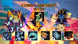 Combo One Shot With Dragon And All Melee | Blox Fruits update 17. 3