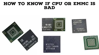 How To Identify a Dead CPU In  Mobile Phone / learn this before doing emmc reprogramming