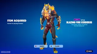 How To Get Blazing Fire Cerberus Skin NOW FREE In Fortnite!