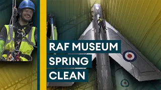 HOW TO: Clean An RAF Cold War Aircraft 100ft In The Air
