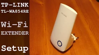 TP-Link Wi Fi Extender TL-WA854RE 300Mbps unboxing initial setup and configuration