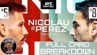 UFC Vegas 91 - Nicolau vs Perez Full Card Breakdown & Predictions