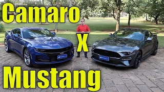 Comparativo: Chevrolet Camaro SS x Ford Mustang GT