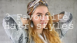 3 Easy and Classy Boho Hair Styles // No Heat