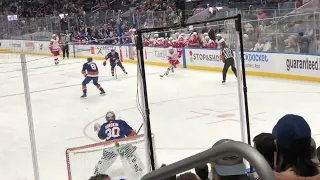 Brock Nelson 1st Goal March 24 2022 Red Wings at Islanders UBS Arena