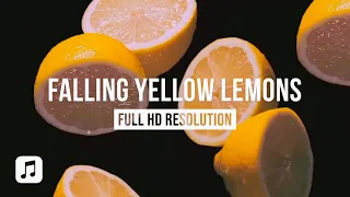MUSIC WITH FALLING YELLOW LEMONS IN HD [3 HOURS]