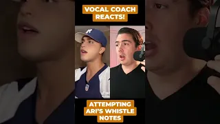 Attempting Ariana Grande's Whistle Notes...