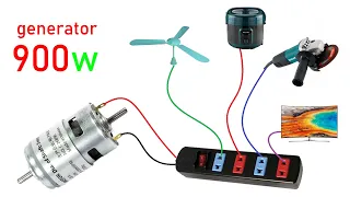 How to turn 775 DC motor into a 220v electric Generator