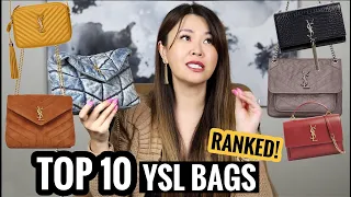 TOP 10 YSL SAINT LAURENT BAGS - RANKED! Which Should You Buy? YSL LouLou, Sunset, College, Kate?