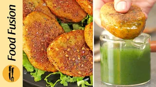 Potato Chatkhara Kabab/cutlets | Chatkhara Aloo Kabab Recipe by Food Fusion