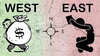 Cities' West-Ends are always better than the East-Ends. Why?