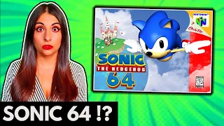 Super SONIC 64 -  Sonic in Mario 64?! We Can ACTUALLY Play This! - Gaming History