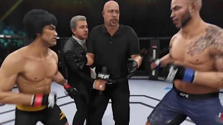 Bruce Lee vs. Ben Saunders (EA Sports UFC 3) - CPU vs. CPU - Crazy UFC 👊🤪