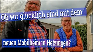 Mobilheim-Ankunft auf dem Campingplatz Hetzingen in der Eifel