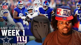 WOW...Dallas Cowboys vs. New York Giants | 2023 Week 1 Game Highlights(REACTION)!!!