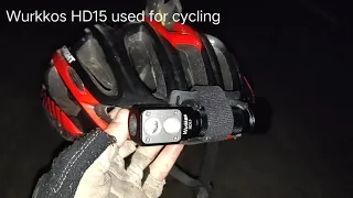 Wurkkos HD15 used as a bike light