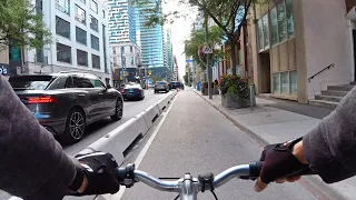 Cycling home from downtown Toronto to midtown on Sept 19, 2020 [4K]