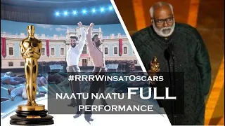 RRR's 'Naatu Naatu' wins at the Oscars😍. Watch the LIVE performance here and see the reactions.