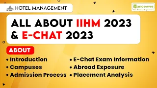 IIHM AND ECHAT 2023 - Campus | Admission Process | E-Chat Eligibility | Paper Pattern | Placement