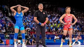 Olympic qualification trail 50 kg final vinesh phogat vs Shivani    RSPB VS MP