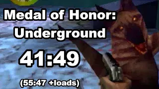 MOH: Underground in 55:47 (41:49 w/o Loads) Speedrun