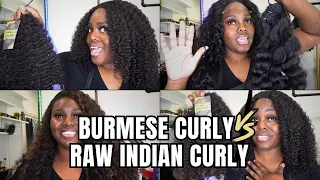Burmese Curly Vs Raw Indian Curly Hair! What Is The Difference? Can You Blend Them? Which Is Better?