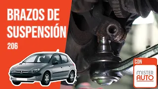 Cómo cambiar los brazos de suspensión Peugeot 206 🚗