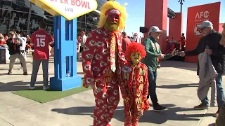 'It's surreal': Kansas City Chiefs fans at Allegiant Stadium for Super Bowl LVIII