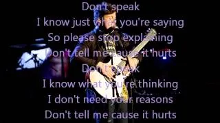 Alex Preston-Don't Speak-American Idol 13[Lyrics]